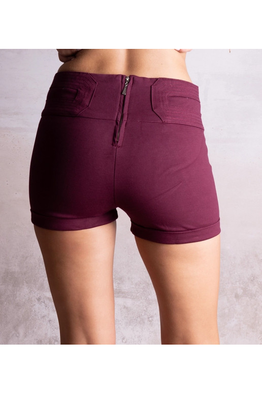 Vínové dámské kraťasy Stein shorts
