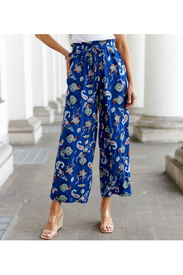 Palermo modré květinové...