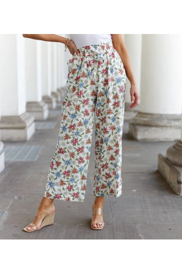 Bílé květované široké... 2