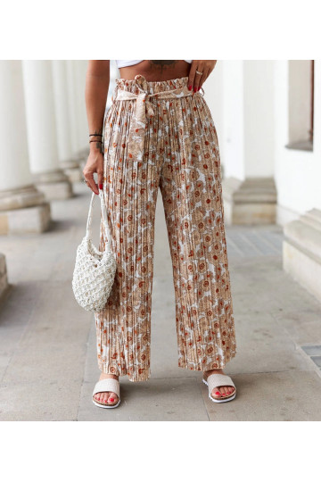 Bílé široké plisované... 2