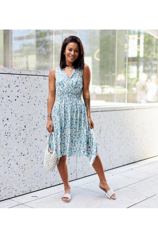 Modré květované šaty Grado Modré květované šaty Grado