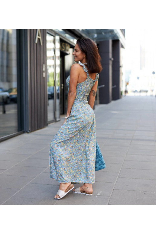 Zelený komplet s topem a sukní Febo Zelený komplet s topem a sukní Febo