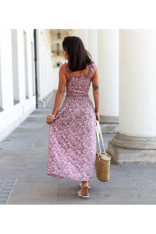 Růžový komplet s topem a sukní Febo Růžový komplet s topem a sukní Febo