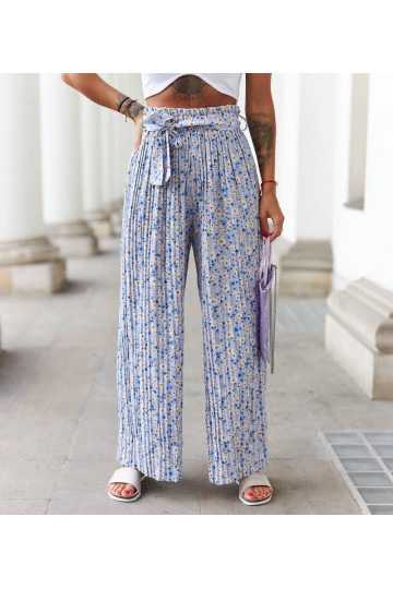 Modré široké plisované... 2