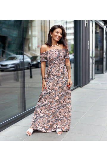 Venezia oranžové ruched šaty