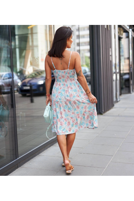 Modré květinové minišaty Leopold's Modré květinové minišaty Leopold's