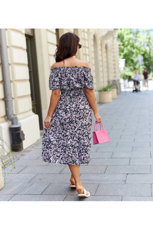 Černý set topu a midi sukně Elora Černý set topu a midi sukně Elora