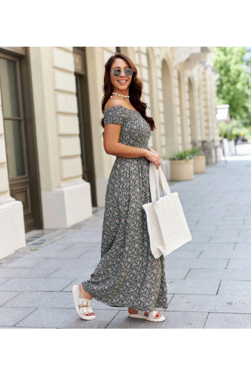 Černé šaty s fialovými... 2