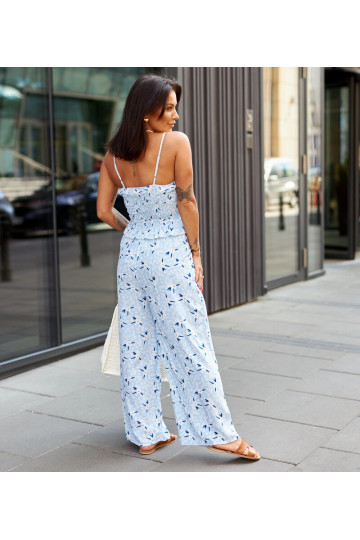 Modrý komplet s tílkem a...