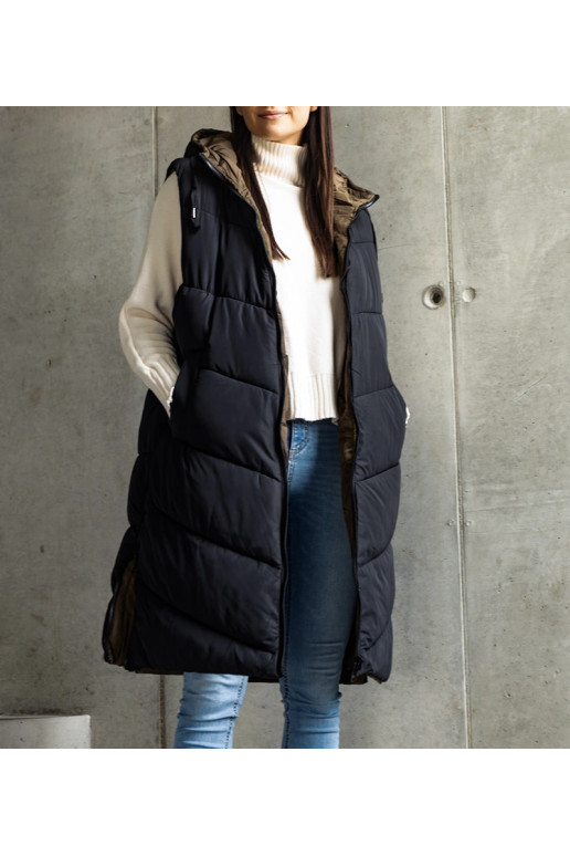 Simonova černozelená oboustranná vesta