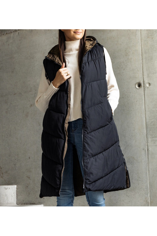 Simonova černozelená oboustranná vesta