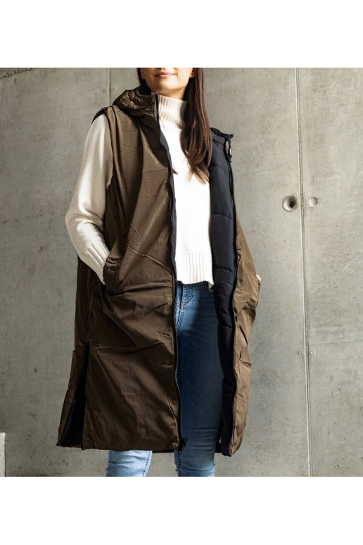 Simonova černozelená oboustranná vesta