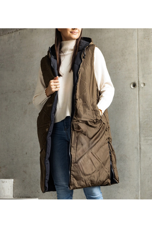 Simonova černozelená oboustranná vesta