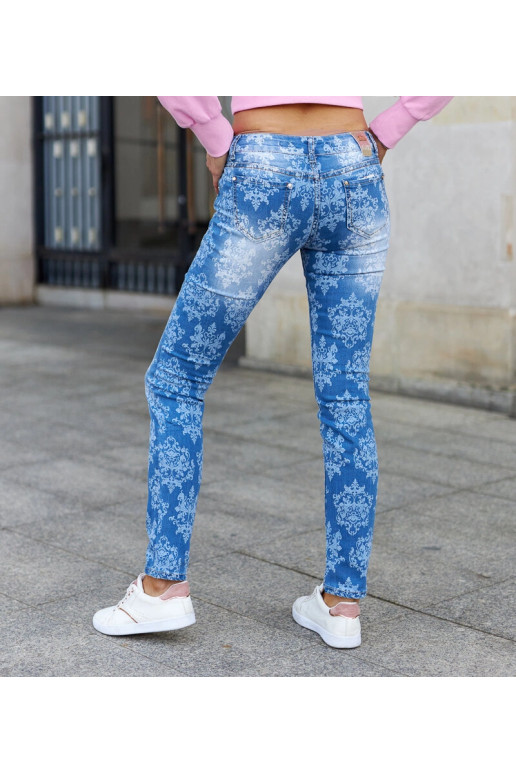 Úzké džíny Eglantine s vysokým pasem