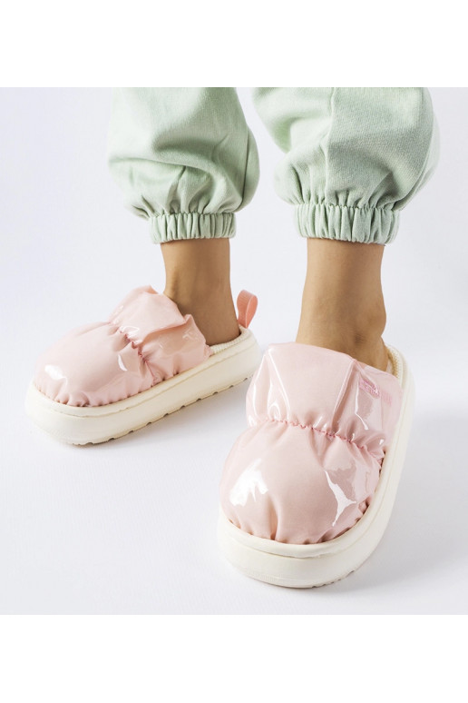 Big Star růžové zateplené pantofle...