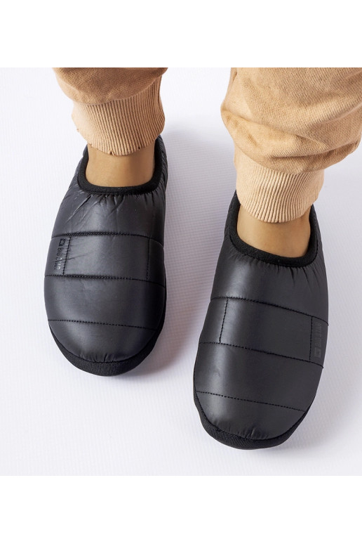 Černé zateplené pantofle Big Star...