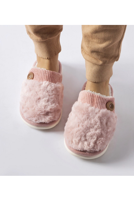 Růžové zateplené pantofle Lakeland