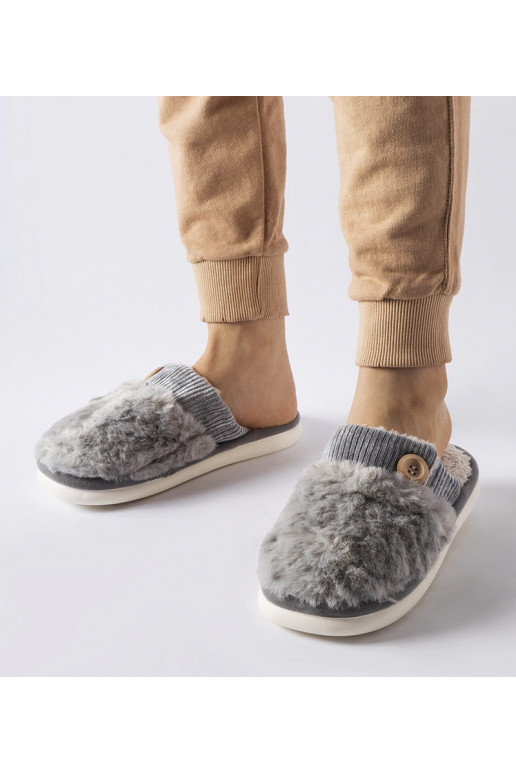 Šedé zateplené pantofle Lakeland