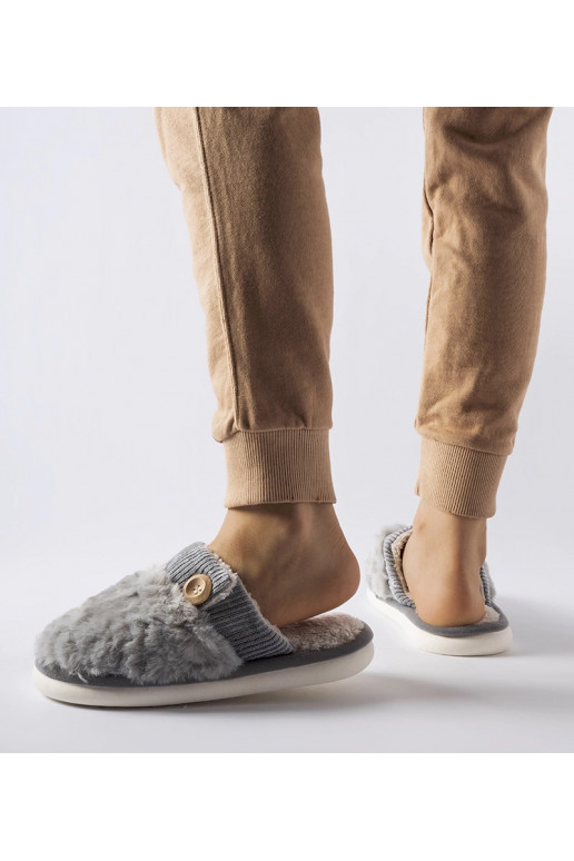 Šedé zateplené pantofle Lakeland