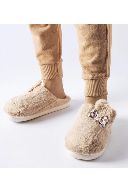 Béžové dámské žabky s ušima Buga