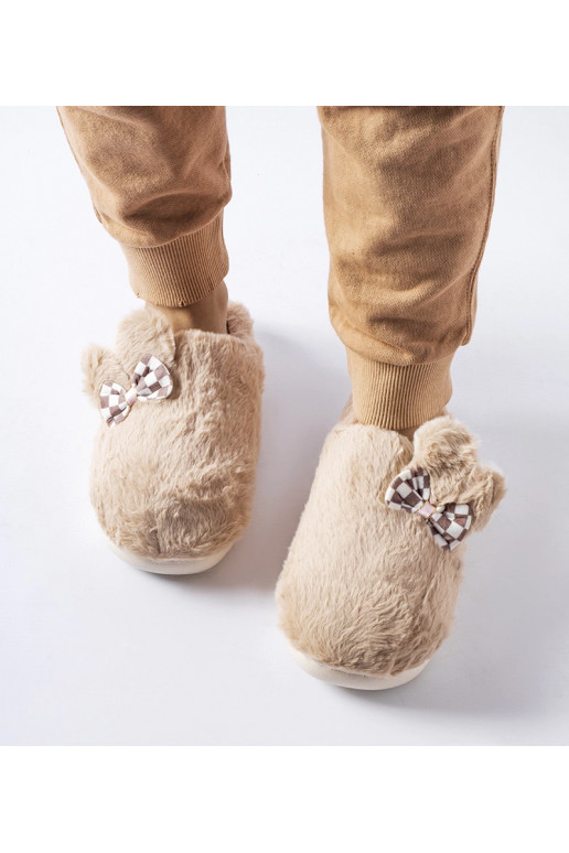 Béžové dámské žabky s ušima Buga