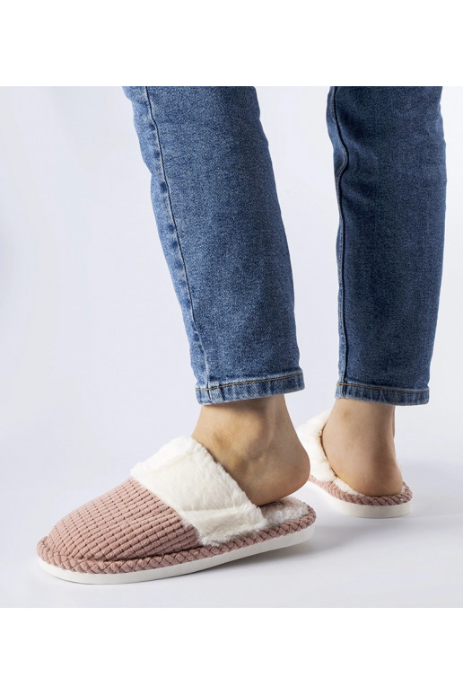 Frappier růžové teplé pantofle