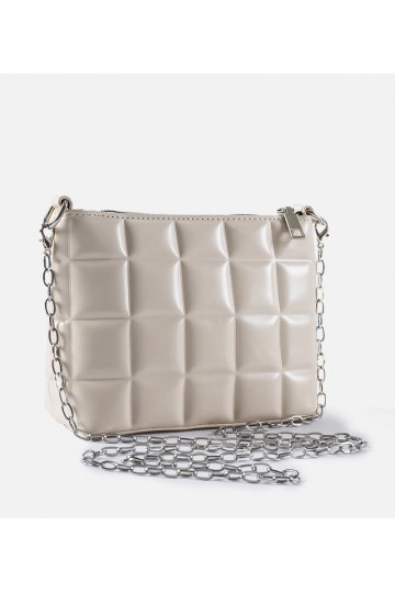 Bílá prošívaná taška s...