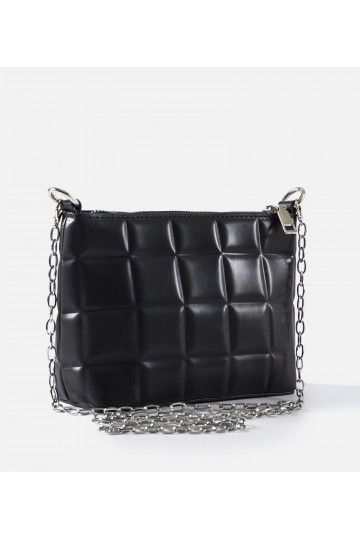 Černá prošívaná taška s...