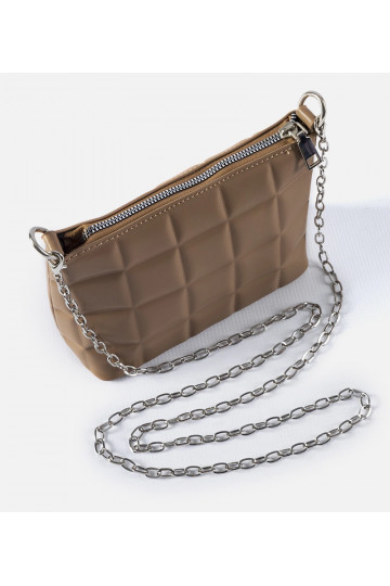 Béžová prošívaná taška s... 2