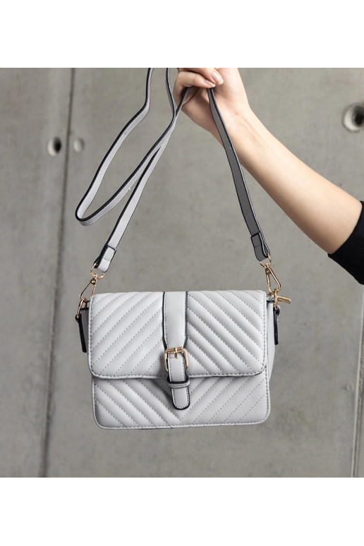 Šedá prošívaná messenger taška Virgilio