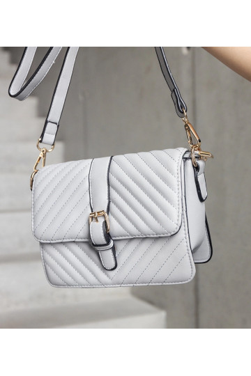 Šedá prošívaná messenger... 2