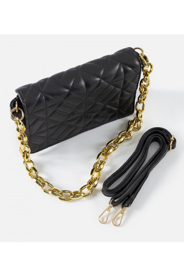 Černá prošívaná taška přes... 2