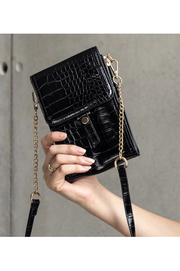 Černá taška zdobená ražbou... 2