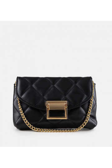 Černá rumělková prošívaná...