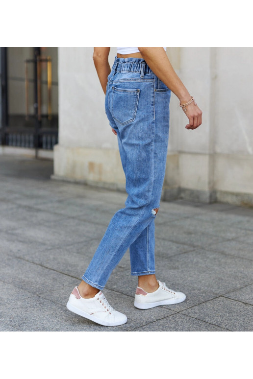 Putzu distressed paperbag džíny