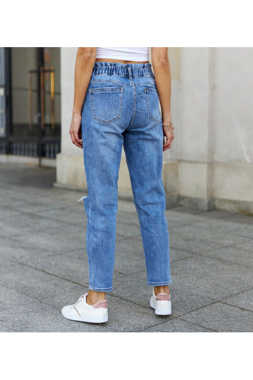 Putzu distressed paperbag džíny