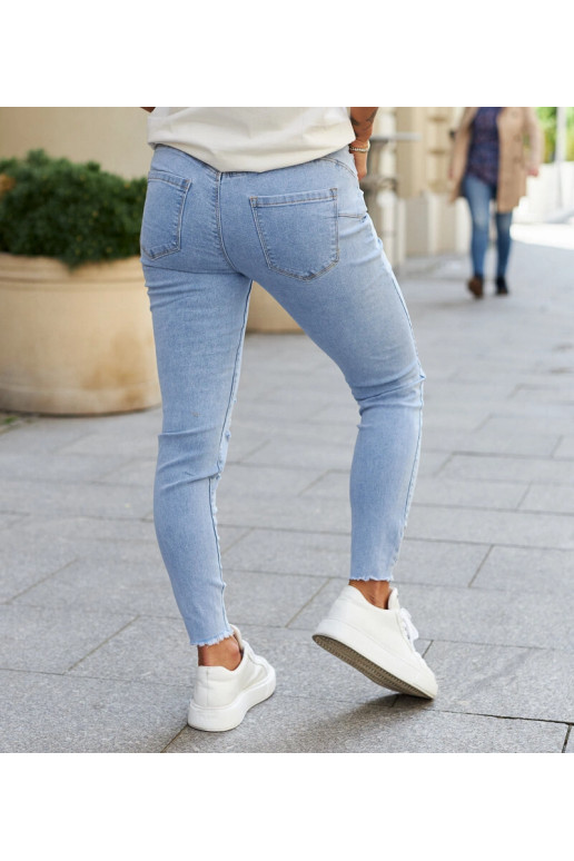 Modré Carrara Slim Distressed Jeans