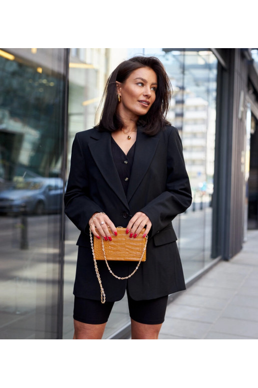 Žlutá ,,kufr'' taška na řetízku Dratche