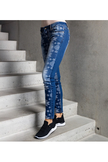 Slim fit džíny se vzorem... 2