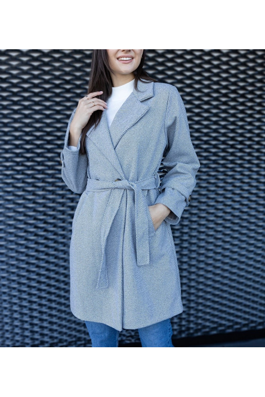 Elegantní šedý oversize kabát na... Elegantní šedý oversize kabát na...