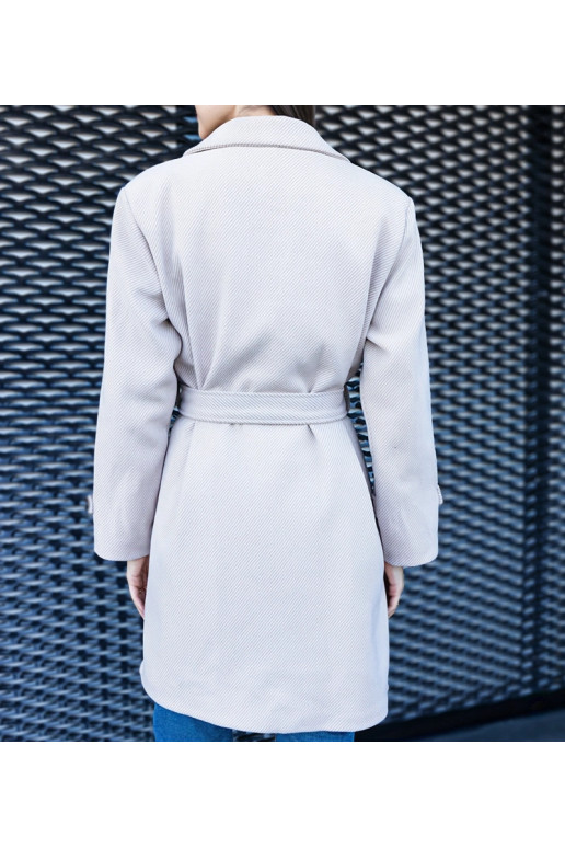 Elegantní béžový oversize kabát na...