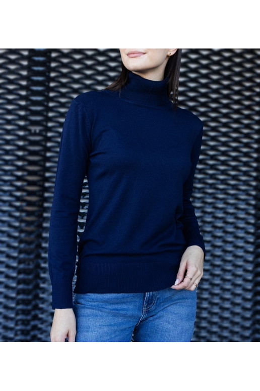 Námořnicky modrý rolák volného střihu...