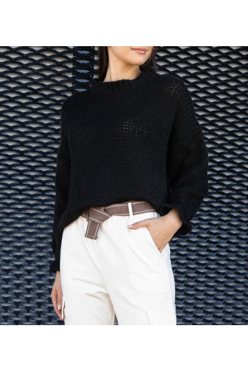 Černý asymetrický oversized... 2