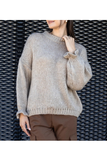 Světle béžový asymetrický...