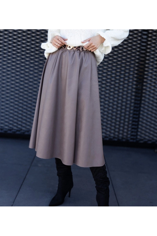 Tmavě béžová dlouhá sukně zdobená... Tmavě béžová dlouhá sukně zdobená...