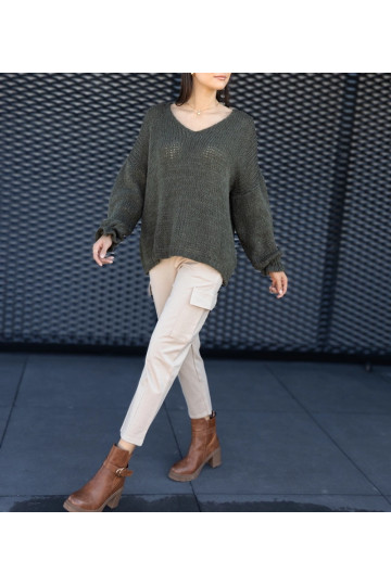 Béžové bojové kalhoty s...