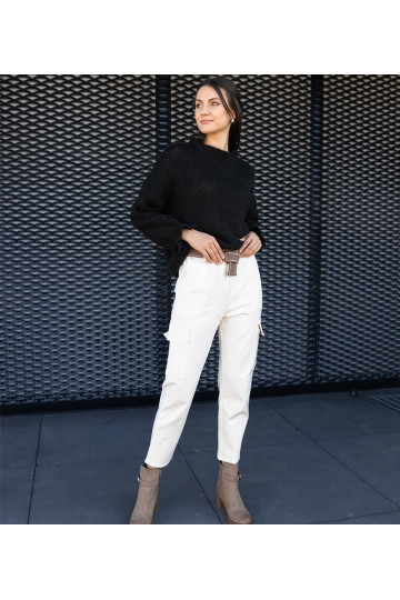 Bílé cargo kalhoty Nuala s... 2