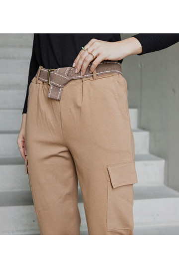 Světle hnědé bojové kalhoty...