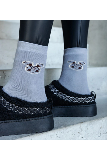 Sella šedé teplé ponožky