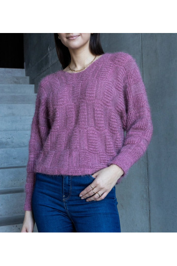 Růžový svetr Neveri s...